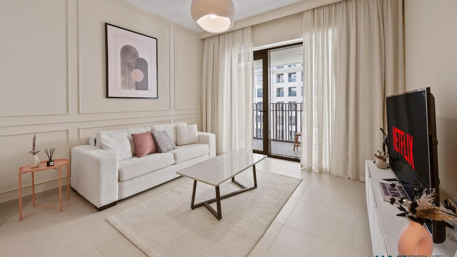 Pink Panther Soft Glam 1Br In Surf 2-Creek Beach Dubai