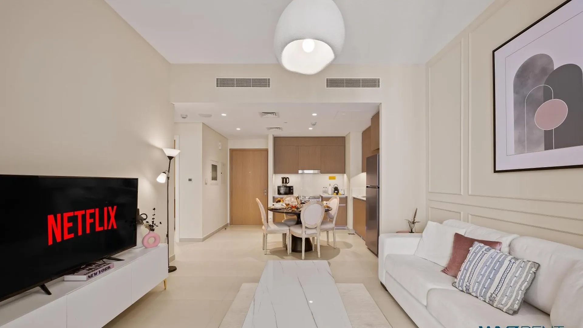Pink Panther Soft Glam 1Br In Surf 2-Creek Beach Dubai Apartment
